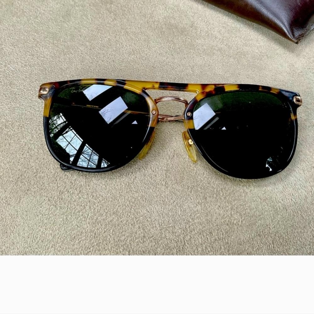 Ray-Ban RB 1387 Premier Combo B&L Tortoise Frames Sunglasses G15 - Picture 7 of 10
